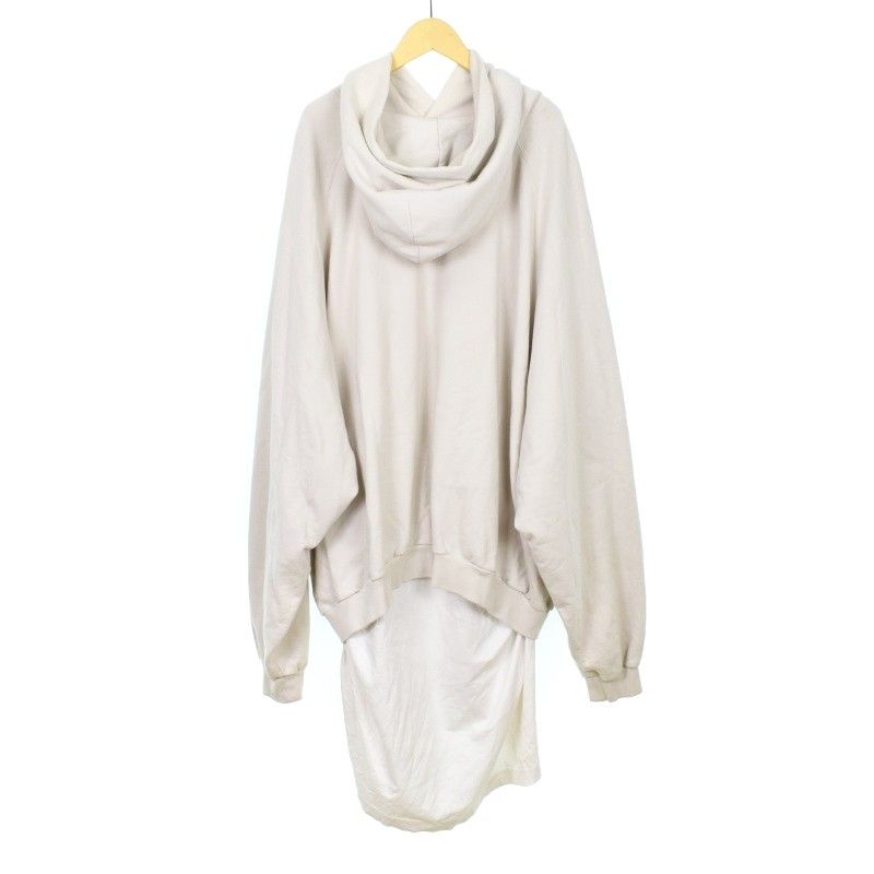 Balenciaga Layered Hoodie Pullover Oversize 4 Beige Sweater