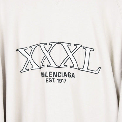 Balenciaga Layered Hoodie Pullover Oversize 4 Beige Sweater