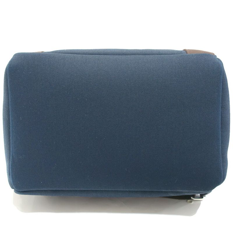 Hermes Sac Depan Sage Gourme Toile Navy Backpack