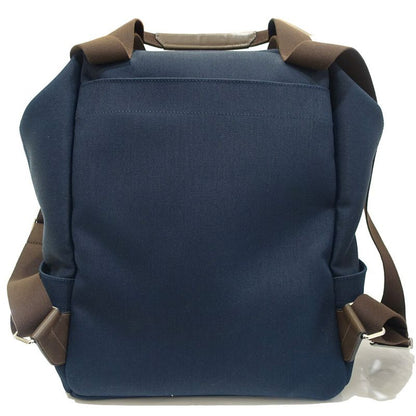 Hermes Sac Depan Sage Gourme Toile Navy Backpack