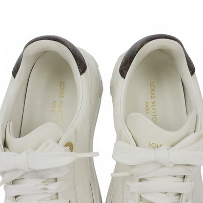 Louis Vuitton Time Out Line Monogram Sneakers Shoes 35.5 White
