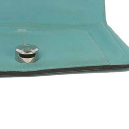Hermes Dogon GM Wallet Veau Swift Blue Paon