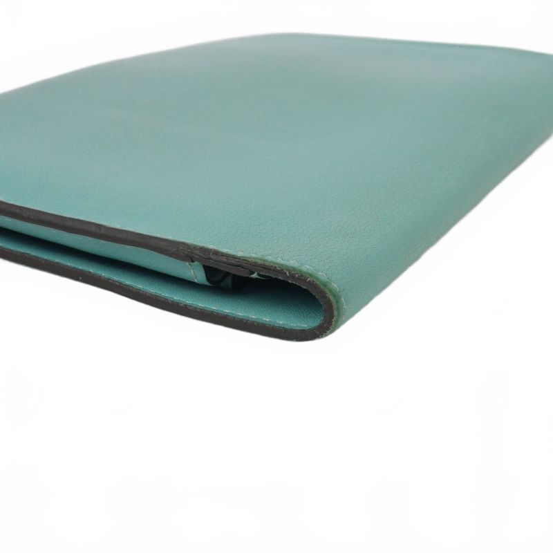 Hermes Dogon GM Wallet Veau Swift Blue Paon