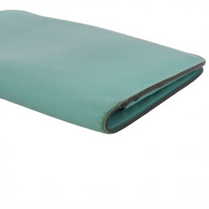 Hermes Dogon GM Wallet Veau Swift Blue Paon