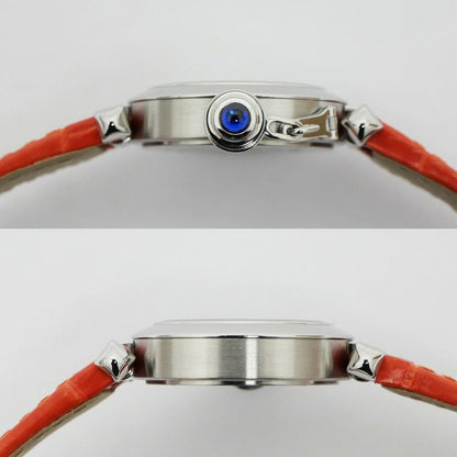 Cartier Miss Pasha Silver Dial SS Quartz Watch Polished