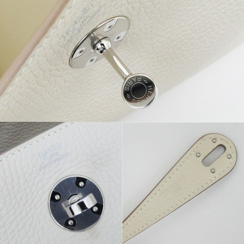 Hermes Lindy 26 Beton Silver Taurillon Clemence Handbag