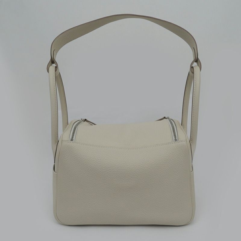 Hermes Lindy 26 Beton Silver Taurillon Clemence Handbag