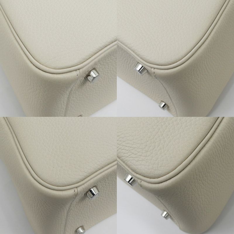 Hermes Lindy 26 Beton Silver Taurillon Clemence Handbag