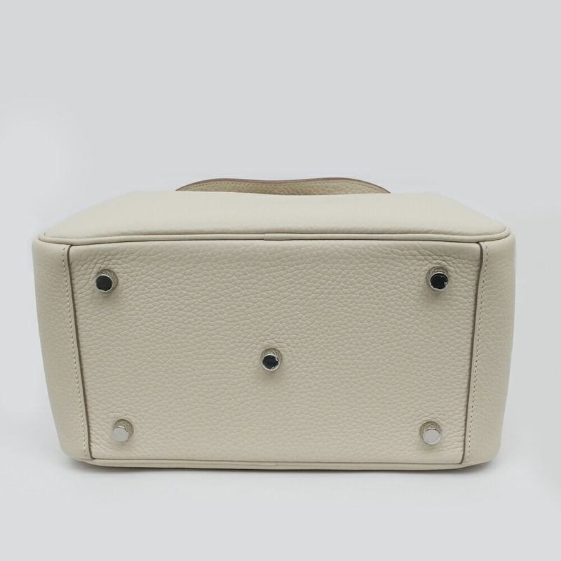 Hermes Lindy 26 Beton Silver Taurillon Clemence Handbag