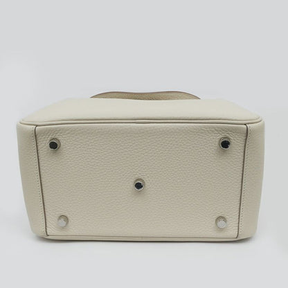 Hermes Lindy 26 Beton Silver Taurillon Clemence Handbag
