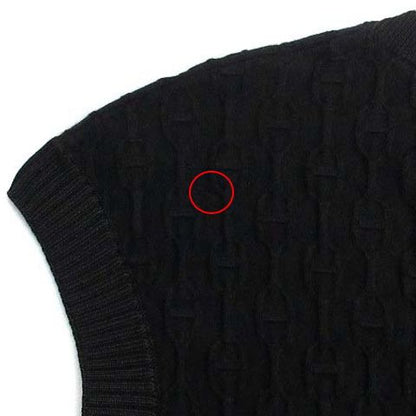 Hermes Silk Cashmere Knit Chaine D'ancre Embossed Jacquard Sweater French