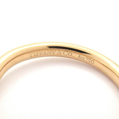 Tiffany & Co. Ring Curved Band 18K Pink Gold Diamond Total