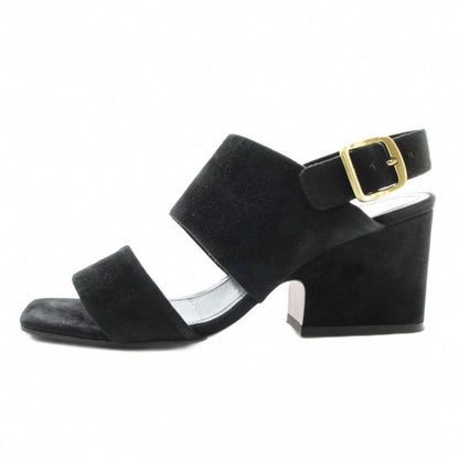 Celine Phoebe Philo Era Sandals Suede Open Toe Chunky Heel Ankle Strap 36