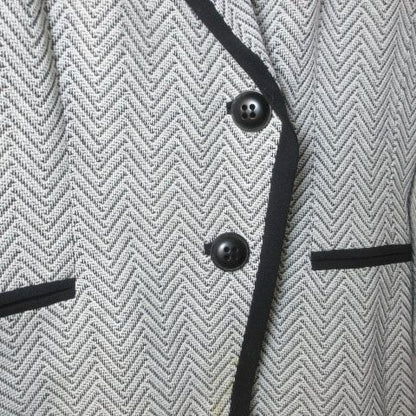 Dior Vintage T-Shirt Jacket Chevron Stripe Fully Lined Wool Large