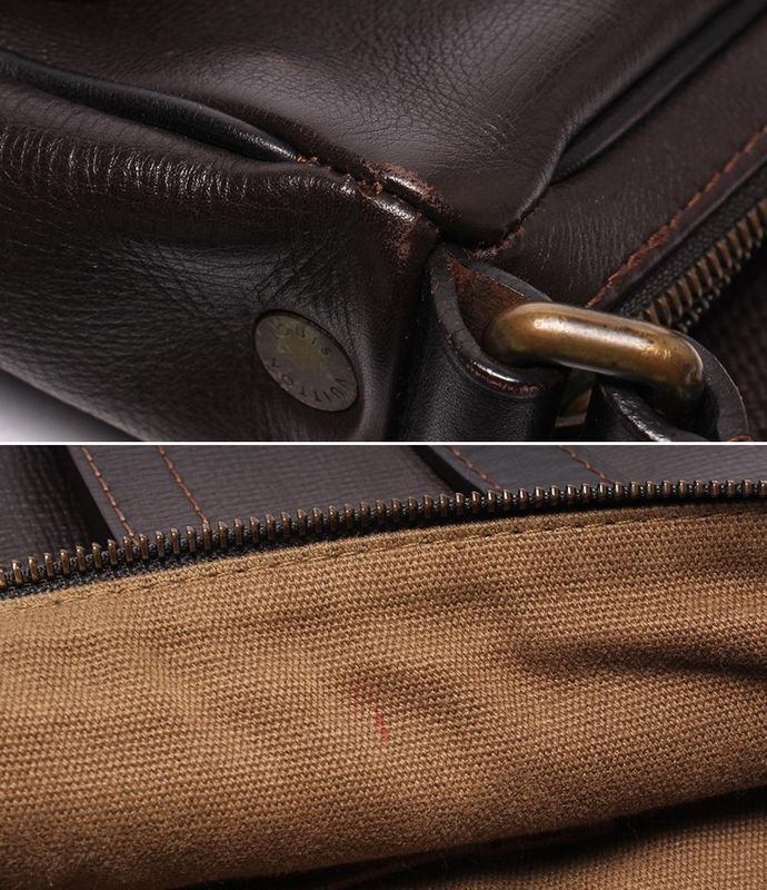 Louis Vuitton Shoulder Bag Crossbody Wichita Utah Brown Size Details