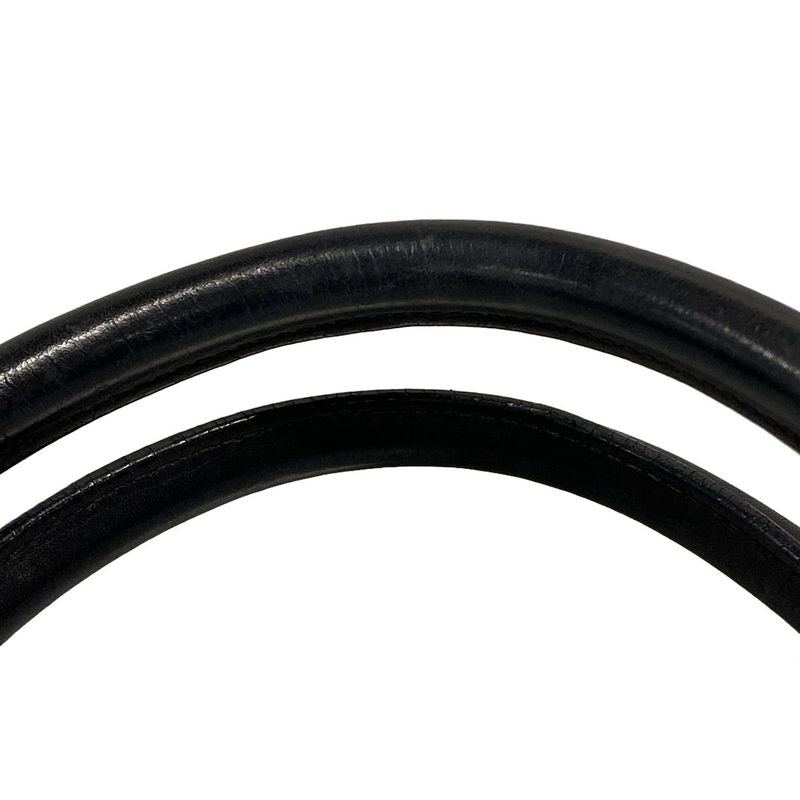 Dior Tote Cannage Stitch Black D Buckle Leather