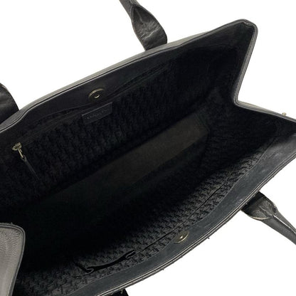 Dior Tote Cannage Stitch Black D Buckle Leather