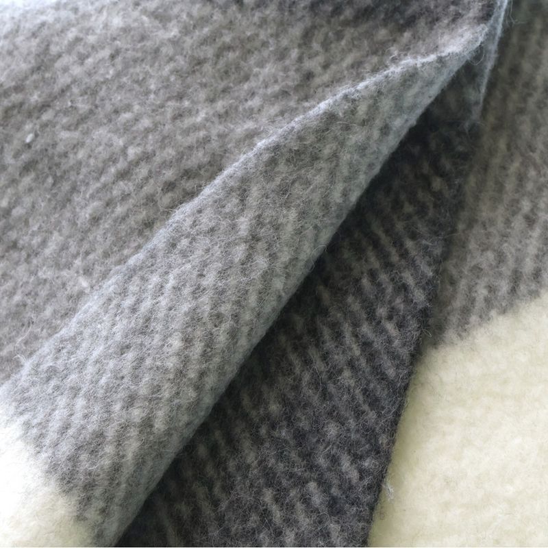 Loewe Wool Alpaca Blend Scarf White Gray