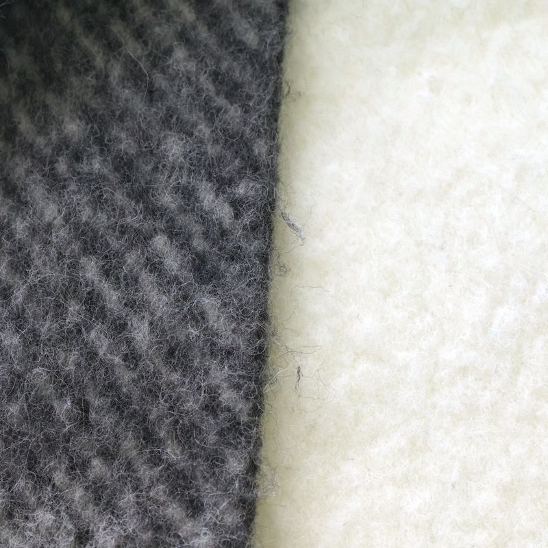Loewe Wool Alpaca Blend Scarf White Gray