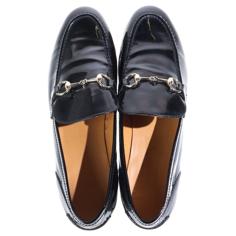 Gucci Horsebit Enamel Coin Loafer Black