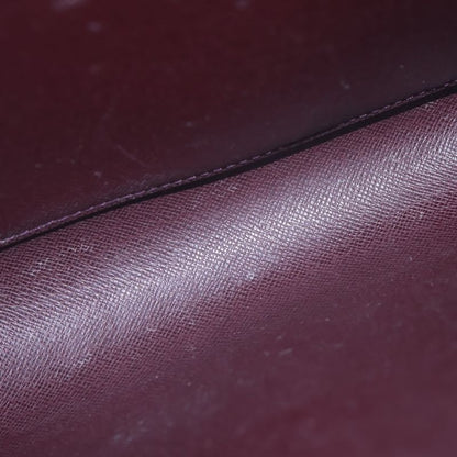 Louis Vuitton Taiga Baikal Grizzly Gold Leather Clutch Brown