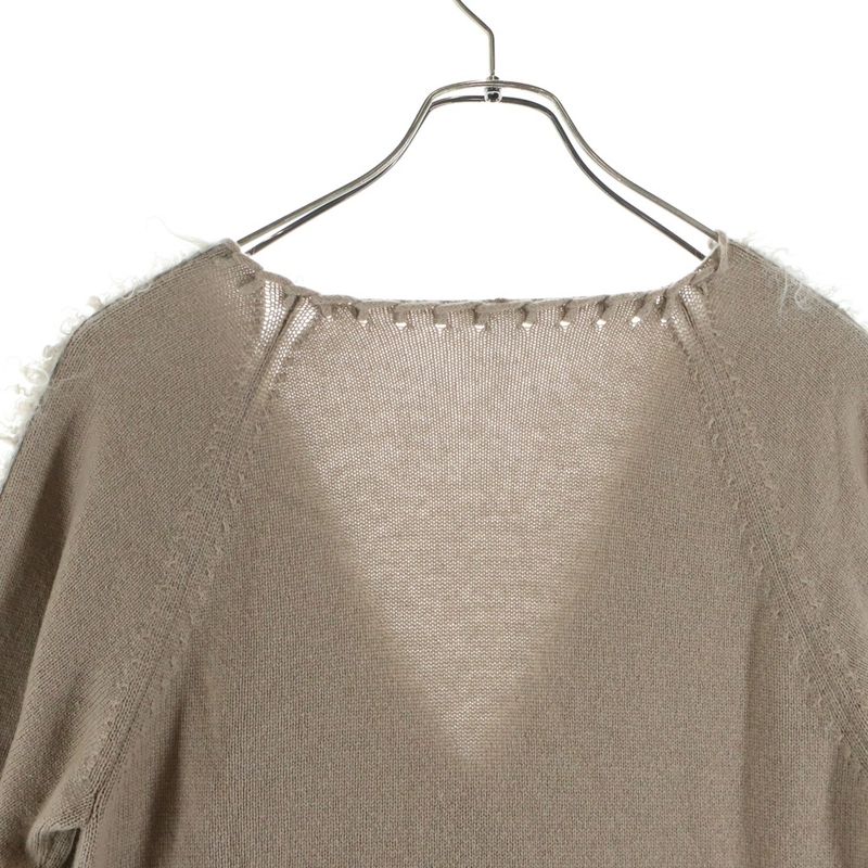 Fendi Cashmere Poncho Brown 40 Flat