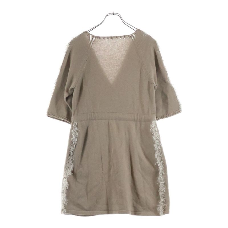 Fendi Cashmere Poncho Brown 40 Flat