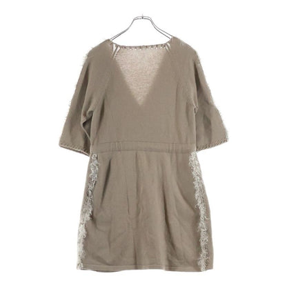 Fendi Cashmere Poncho Brown 40 Flat