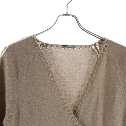 Fendi Cashmere Poncho Brown 40 Flat