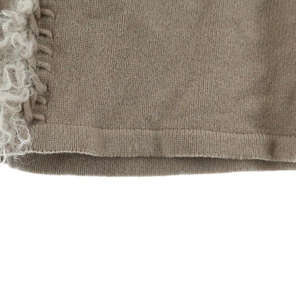 Fendi Cashmere Poncho Brown 40 Flat