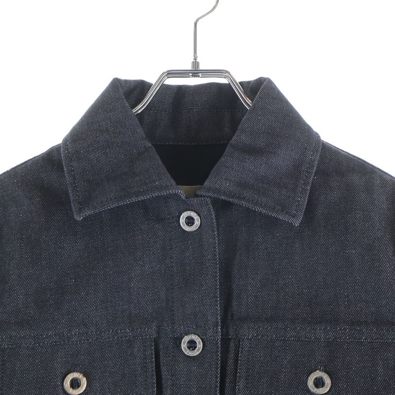 Hermes Clou de Selle Denim Jacket Black