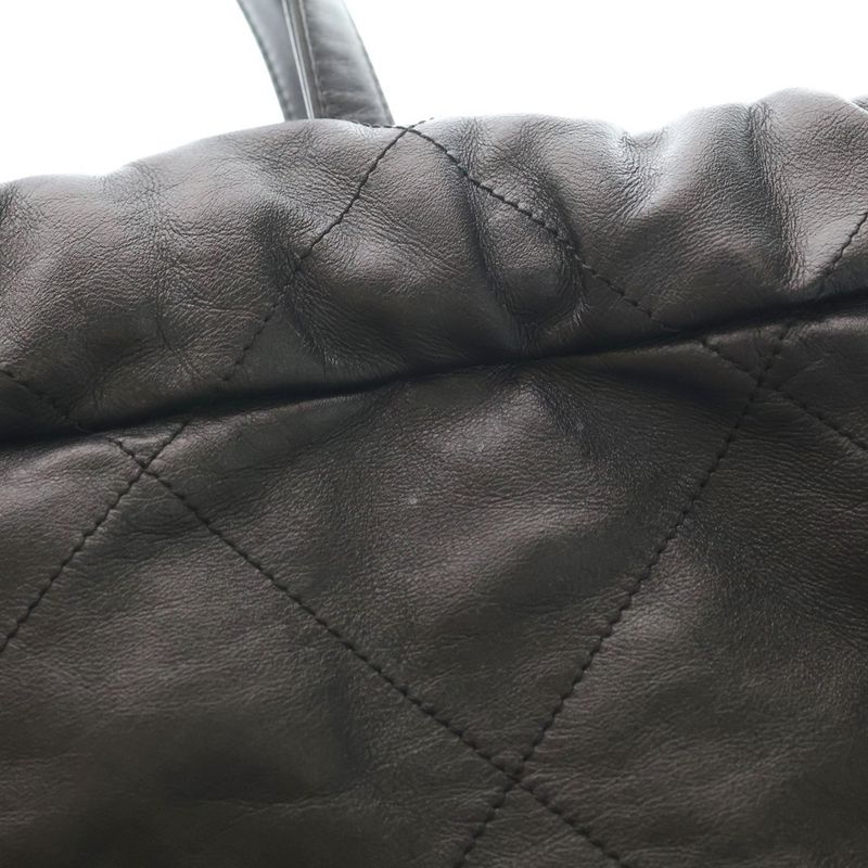 Chanel 22 Large Backpack Black Shiny Calf Gold