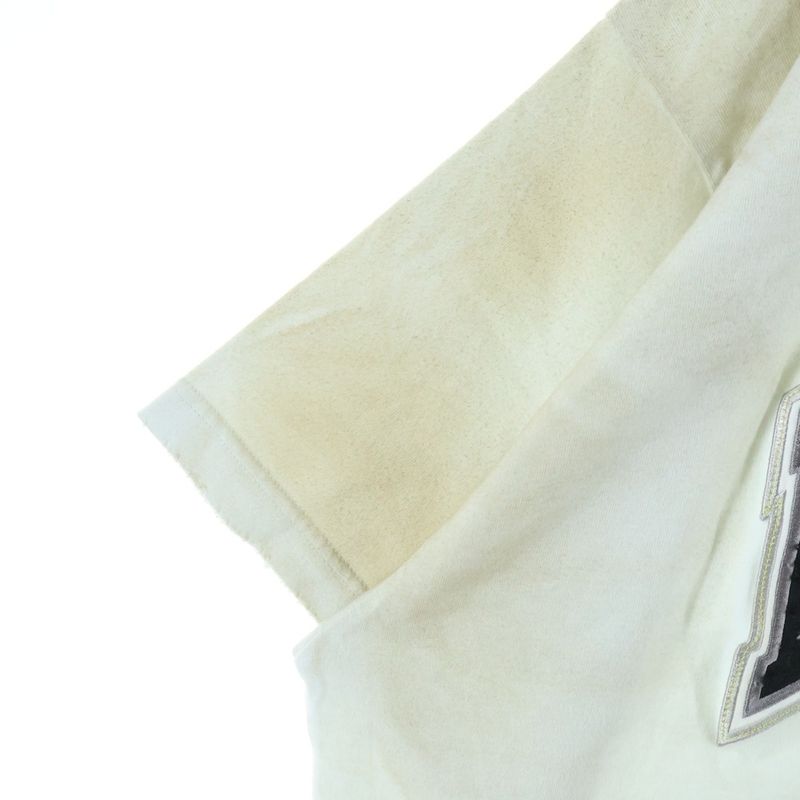 Balenciaga Skater Oversized Crush Dust Processing Patch Short Shirt