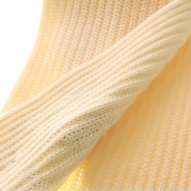 Fendi Logo Knit Scarf Ivory