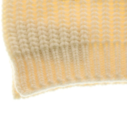 Fendi Logo Knit Scarf Ivory
