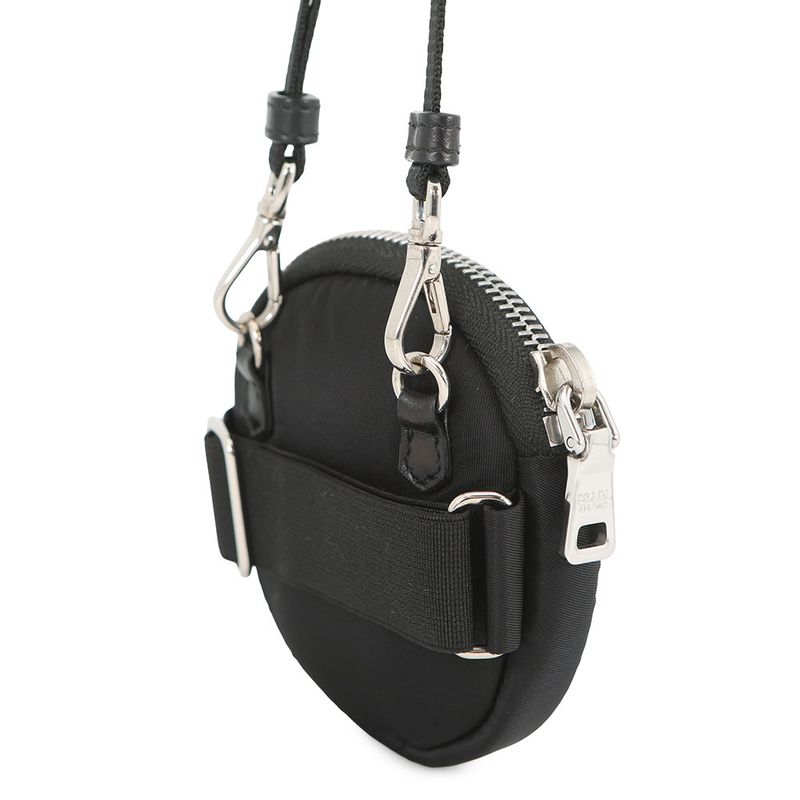 Prada Shoulder Pouch Triangle Logo Tessuto Pocket Nylon Black