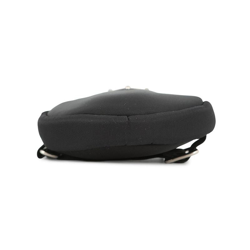 Prada Shoulder Pouch Triangle Logo Tessuto Pocket Nylon Black