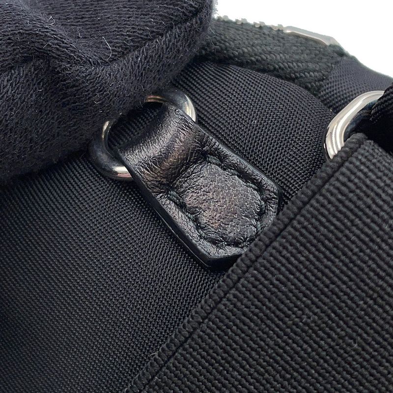 Prada Shoulder Pouch Triangle Logo Tessuto Pocket Nylon Black
