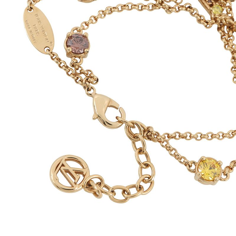 Louis Vuitton Bracelet LV Metal Strass Dore
