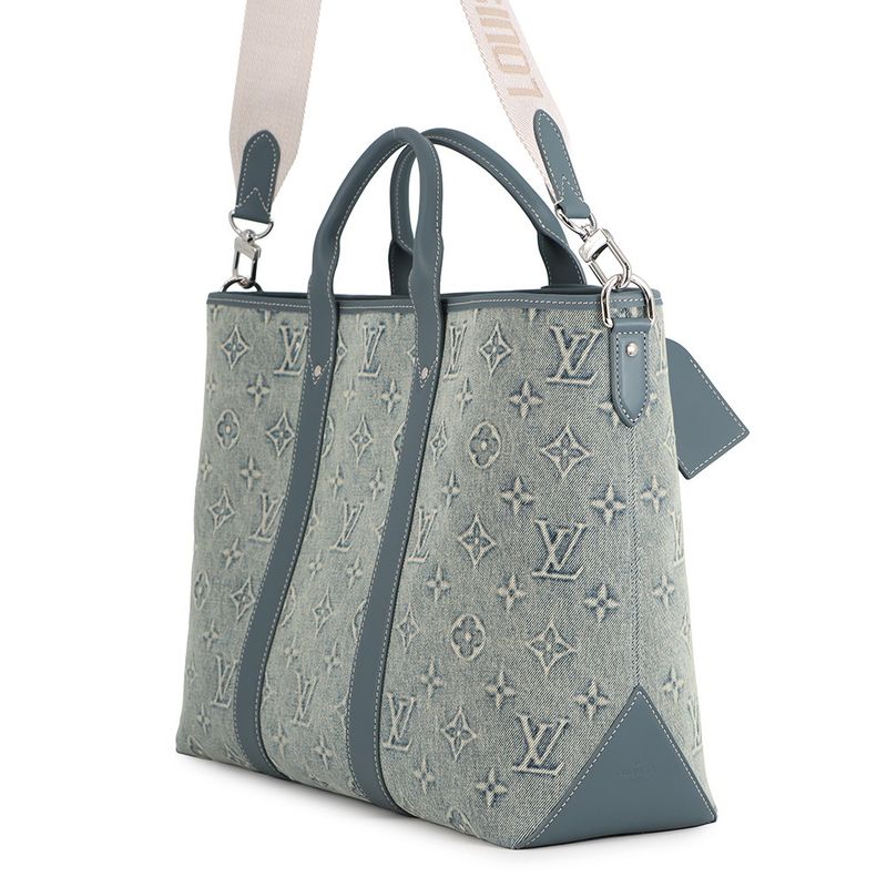 Louis Vuitton Tote Monogram Wash Denim Weekend NM 2-Way