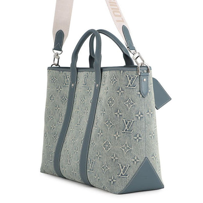 Louis Vuitton Tote Monogram Wash Denim Weekend NM 2-Way