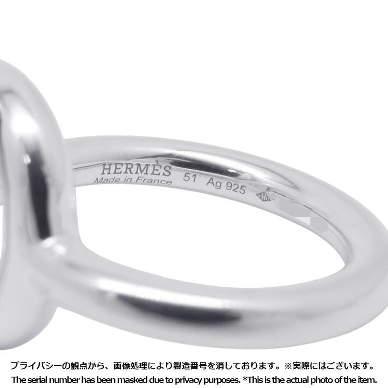 Hermes Ring Echapee MM Silver 51