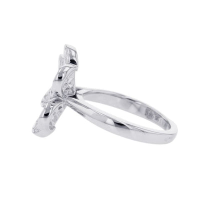 Van Cleef & Arpels Ring Frivole Flower Diamond Total 18K White Def