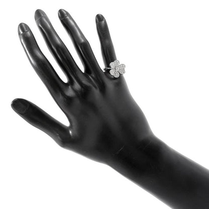 Van Cleef & Arpels Ring Frivole Flower Diamond Total 18K White Def