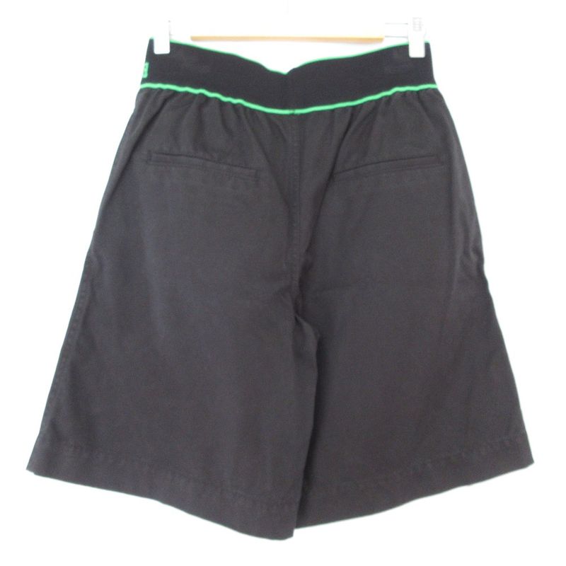 Bottega Veneta Waist Logo Easy Shorts XS Black Pants