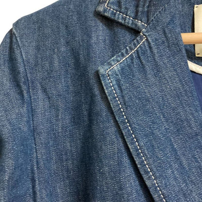 Fendi Shirring Denim Jacket 40 Indigo