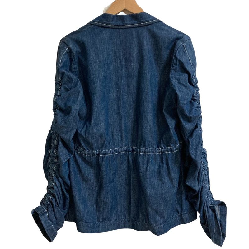 Fendi Shirring Denim Jacket 40 Indigo