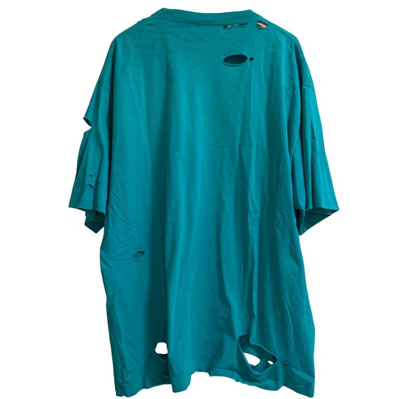 Balenciaga Logo Print Destroyed T-Shirt