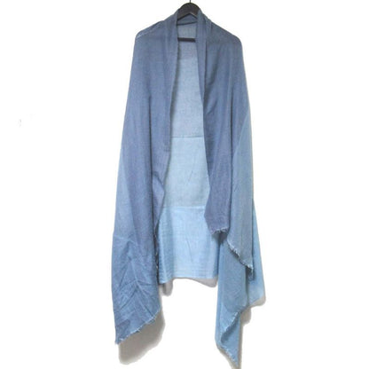 Hermes Martin Margiela Era Cashmere Silk Large Shawl Blue