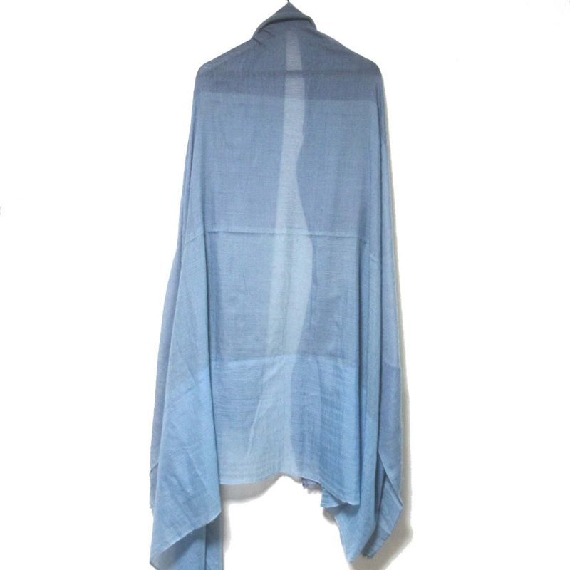 Hermes Martin Margiela Era Cashmere Silk Large Shawl Blue